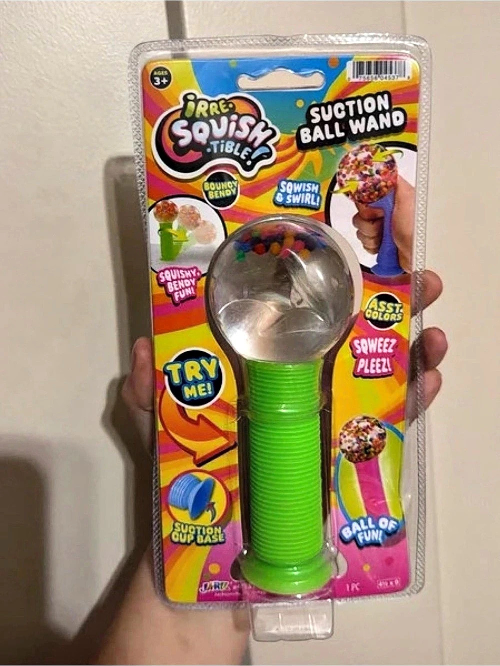 Orbeez Squishez Tizzle Suction Ball Wand Squishy NWT